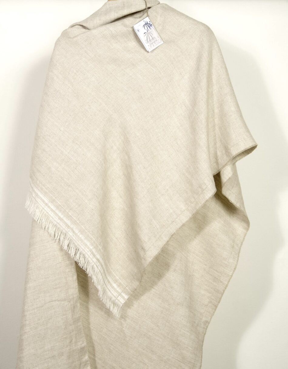 Beautiful unisex stole hemp/sorona