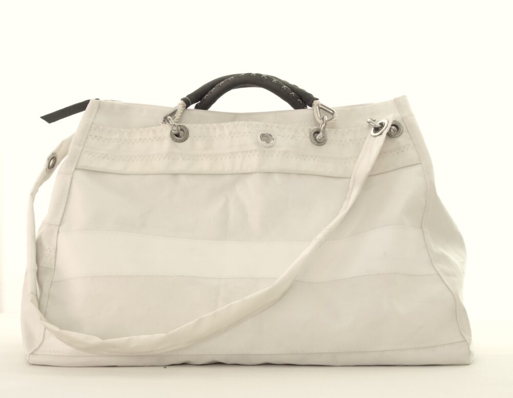 A.Alone grande borsa da viaggio.Pezzo unico con occhiello cucito e ossidato originale della randa