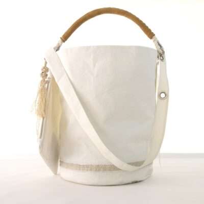 waka sacca bianca con manico a spalla