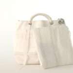 shopping in vela con pochette staccabile