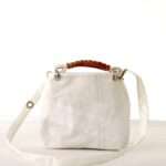 mini shopping in vela bianca con chiusura